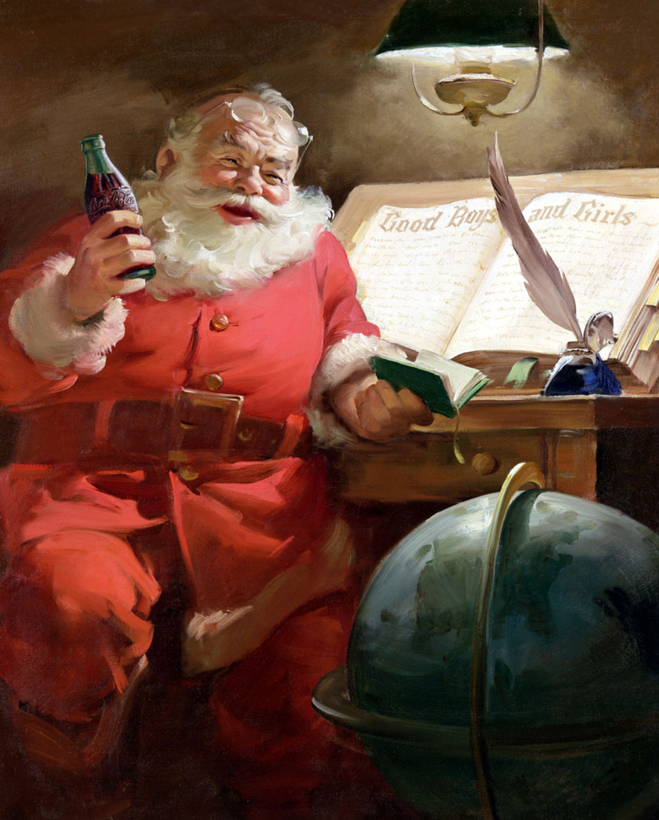 O Papai Noel da Coca-Cola: popularizando a imagem do bom velhinho que conhecemos hoje. tobedebtfree.files.wordpress.com