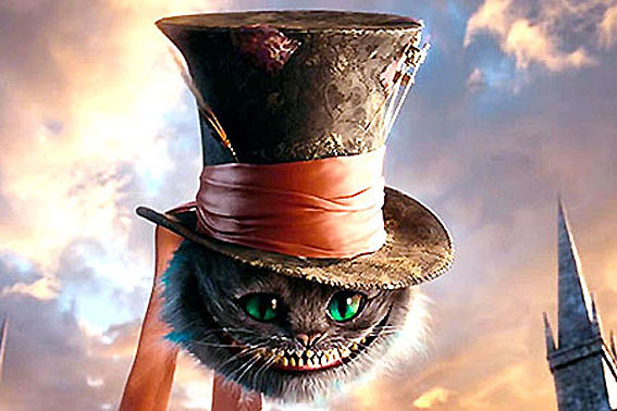Sorriso irônico do Gato de Alice no País das Maravilhas diz muito sobre disputa da Odeon & UCI com Disney.Divulgação