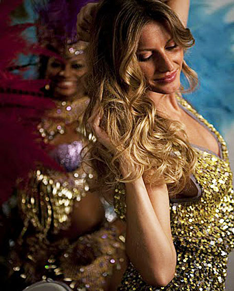Gisele Bündchen no comercial de xampu intitulado Samba.Paulo Ferreira/Divulgação