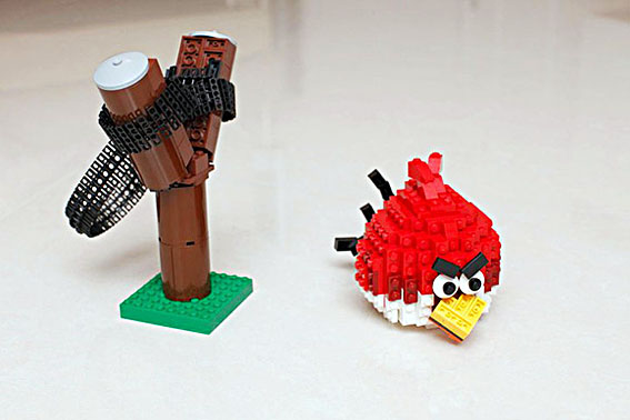 O Angry Birds em versão Lego by Tsang Yiu Keung.mycool.com.br