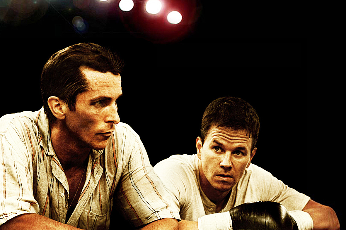 O Vencedor traz Christian Bale (à esquerda) e Mark Wahlberg. fridaymoviez.com