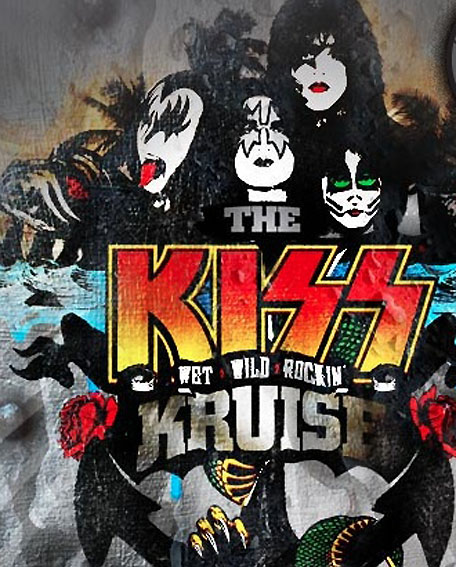 Detalhe do logo do Kiss Kruise. thekisskruise.com