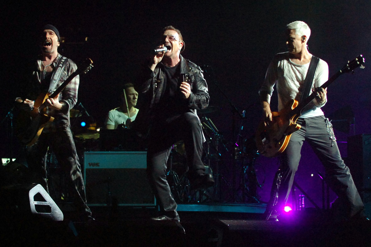 U2 na liderança entre os mais bem pagos da música. viaonline.net.br