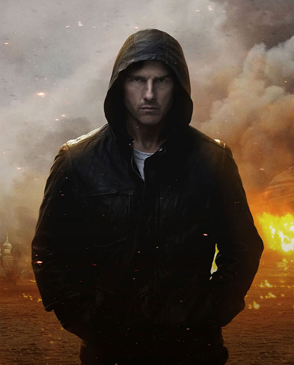 Tom Cruise em nova imagem de Missão: Impossível - Protocolo Fantasma. justjared.com