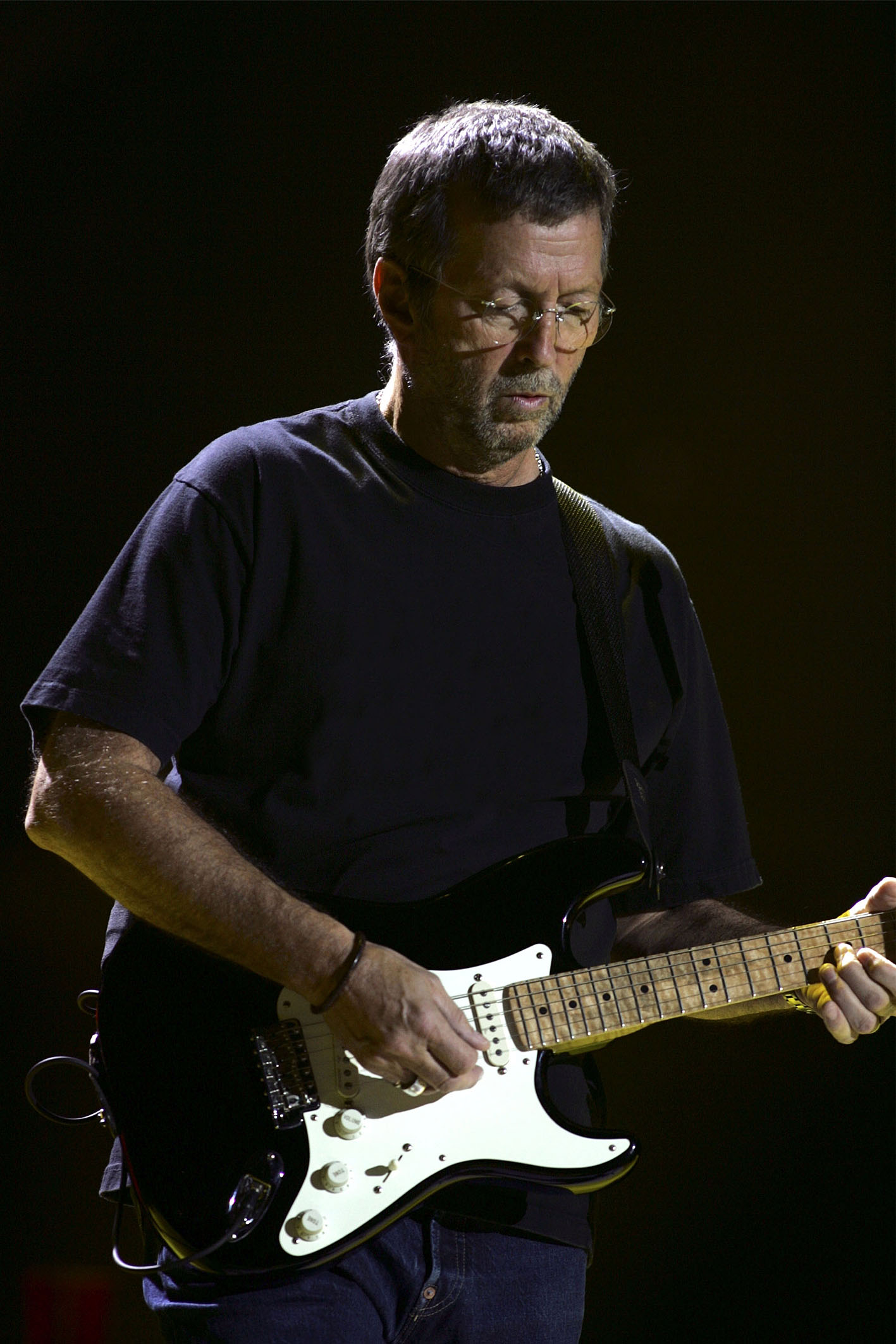 Eric Clapton em ação no palco