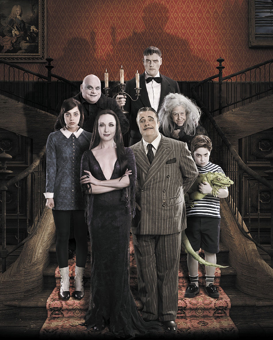 A Família Addams com elenco da montagem brasileira Broadway. Foto: João Caldas/Divulgação