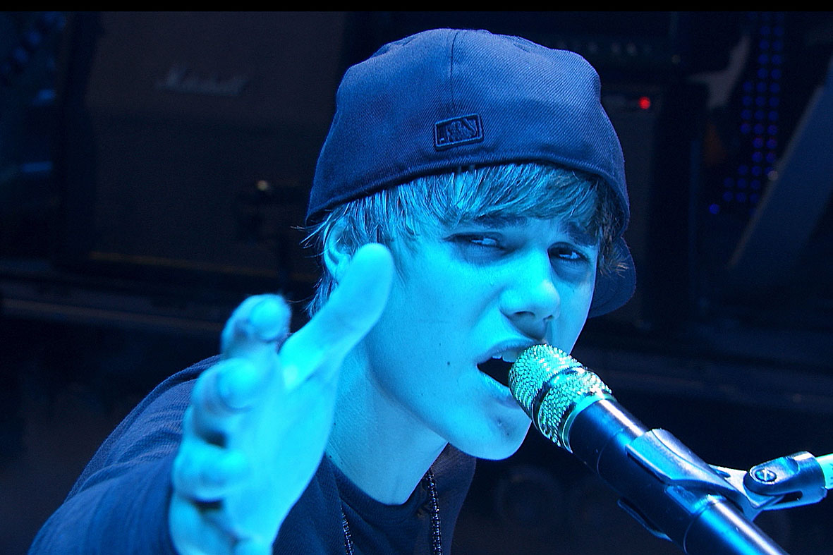 Justin Bieber: primeiro artista a ganhar o MTV Voices. Divulgação