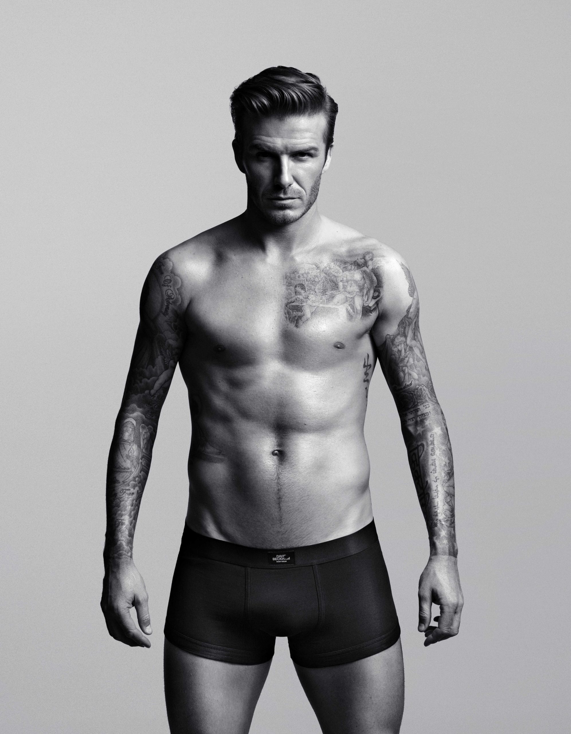 David Beckham para H&M: linha de underwear criada por ele mesmo. Divulgação