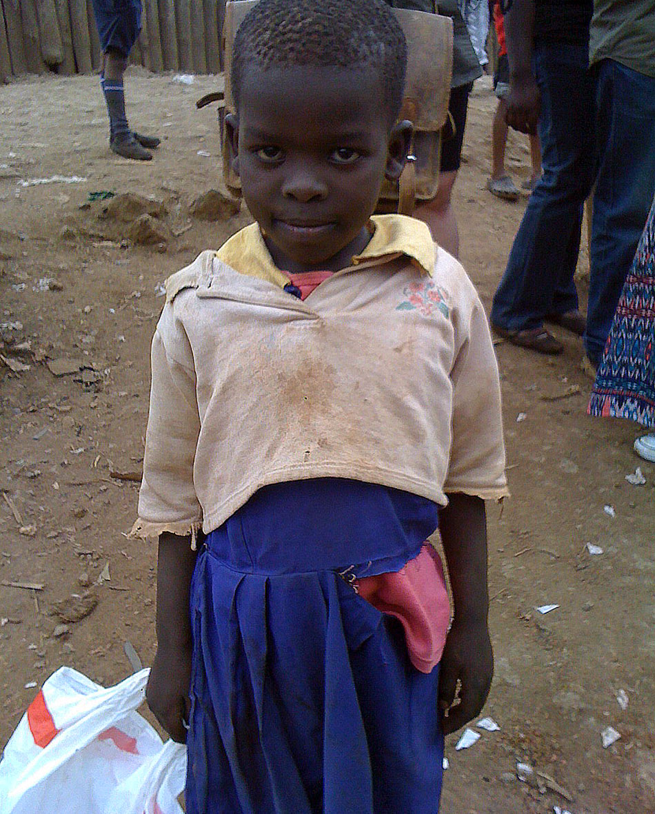 Menina em Kibera