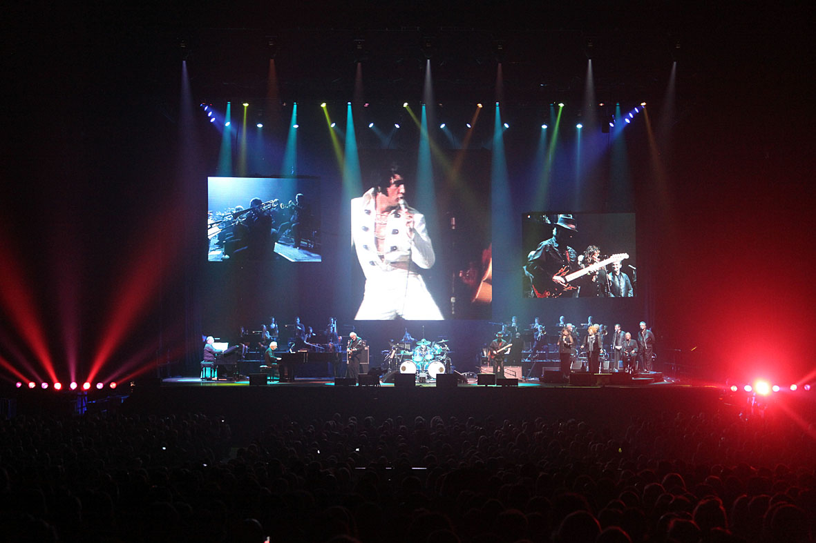 Elvis Presley in Concert: tal qual um show de Elvis Presley nos anos 70. Foto: Divulgação