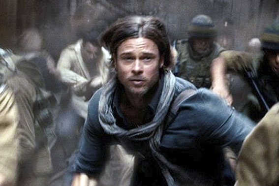 Brad Pitt em cena de Guerra Mundial Z. Foto: Divulgação