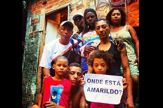 A família de Amarildo inicia campanha por outros desaparecidos. Foto: Divulgação
