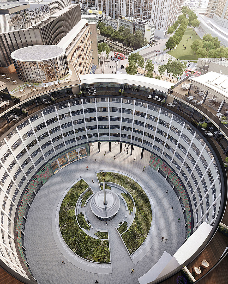 Vista aérea do Television Centre