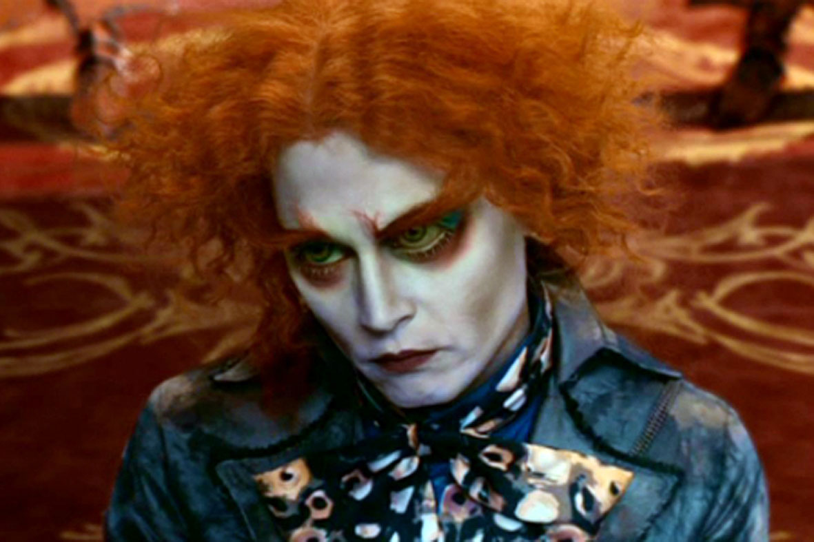 Johnny Depp retorna no papel de Chapeleiro Maluco em Alice Através do Espelho. Foto: Divulgação