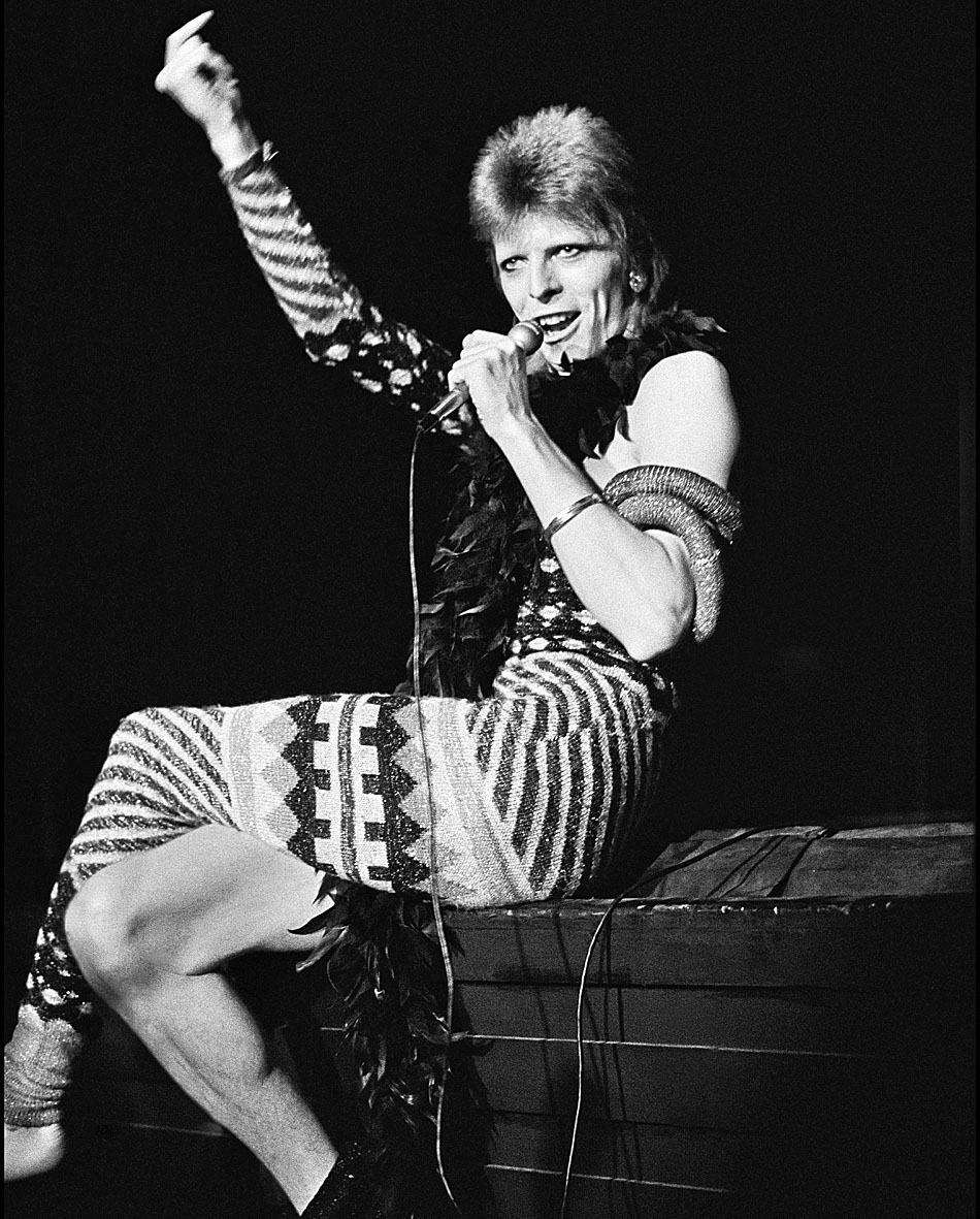 David Bowie em uma das imagens pouco conhecidas pelo público que estará na mostra Fame