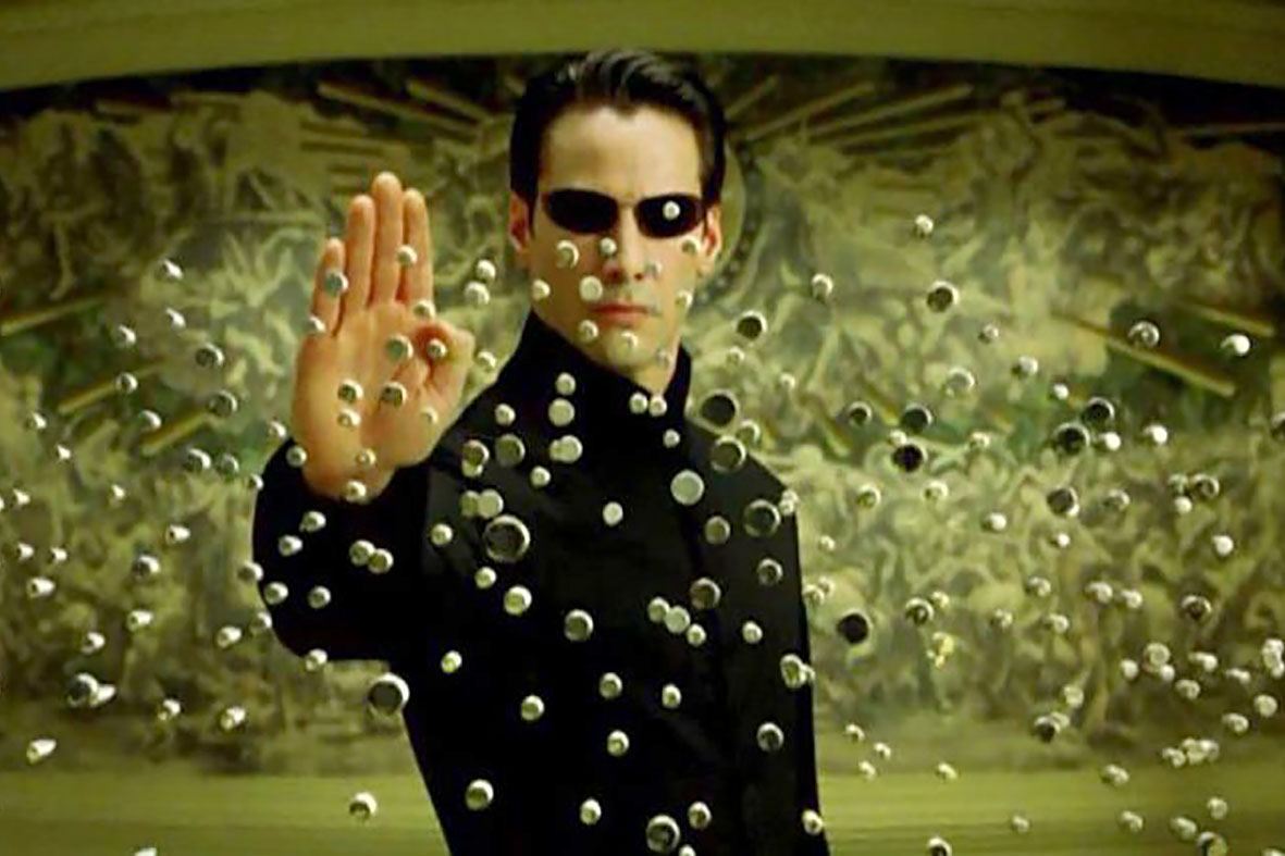 Keanu Reeves em cena de Matrix (1999). Foto: Divulgação