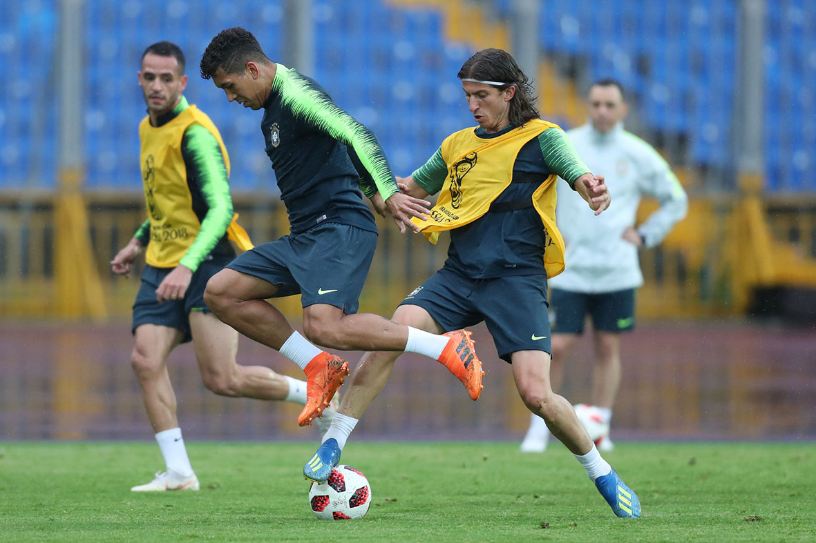 Treino da seleção brasileira em Kazan