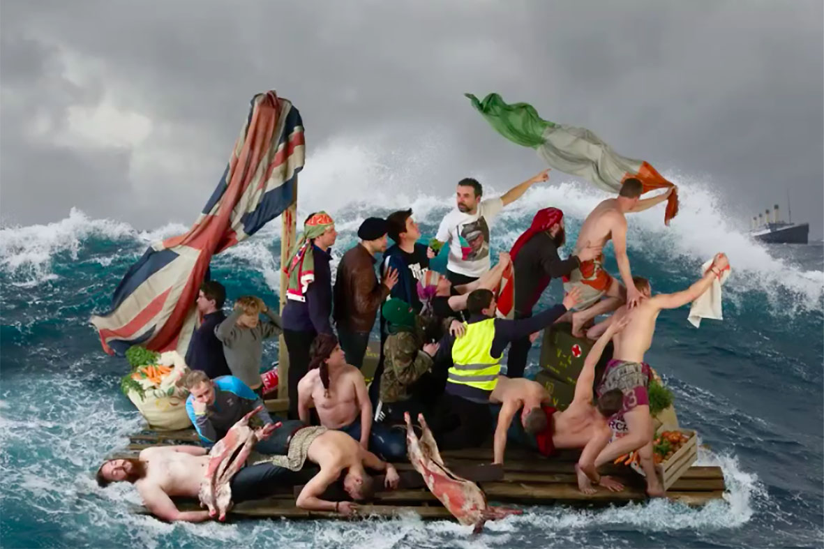 A visão do Brexit da artista norte-irlandesa Rita Duffy: à deriva? Reprodução