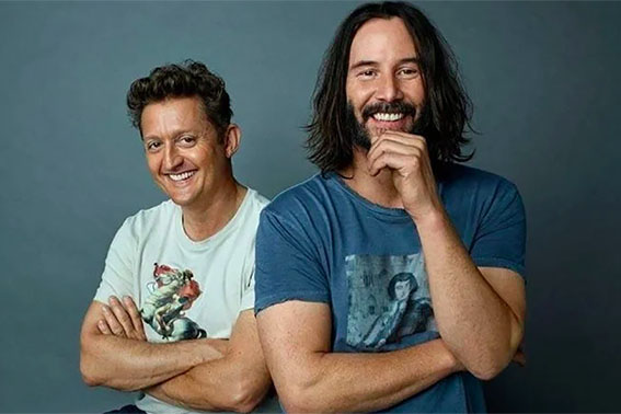 Alex Winter e Keanu Reeves voltam em Bill & Ted - Encare A Música. Foto: Imagem Filmes