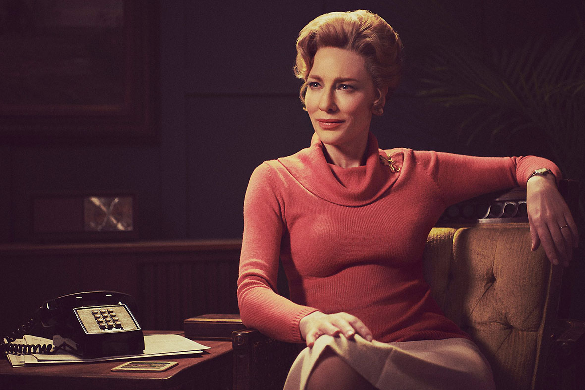 Cate Blanchett é a conservadora Phyllis Scholarly na série Mrs. America. Foto: FX on Hulu