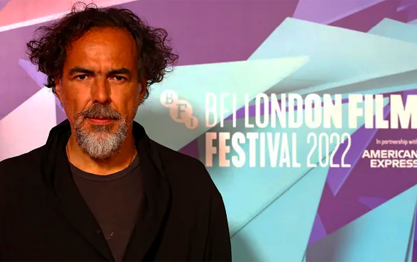 Alejandro González Iñárritu apresenta Bardo no London Film Festival 2022. Foto: Lia Toby/Getty Images for BFI.