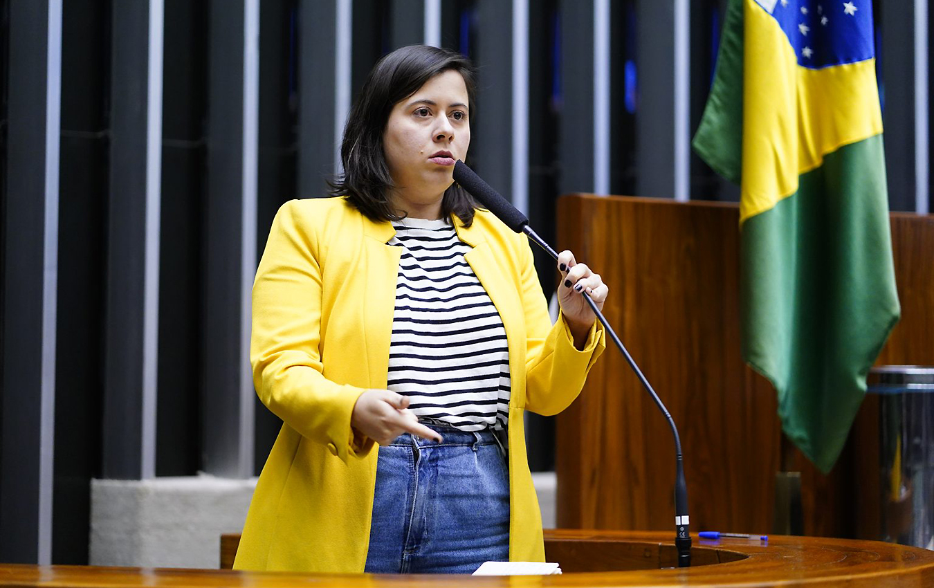 Deputada federal Sâmia Bomfim defende direito ao aborto legal. Foto: Pablo Valadares/Câmara dos Deputados