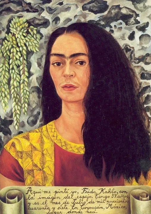 rida Kahlo em Autorretrato com Cabelo Solto (1938).