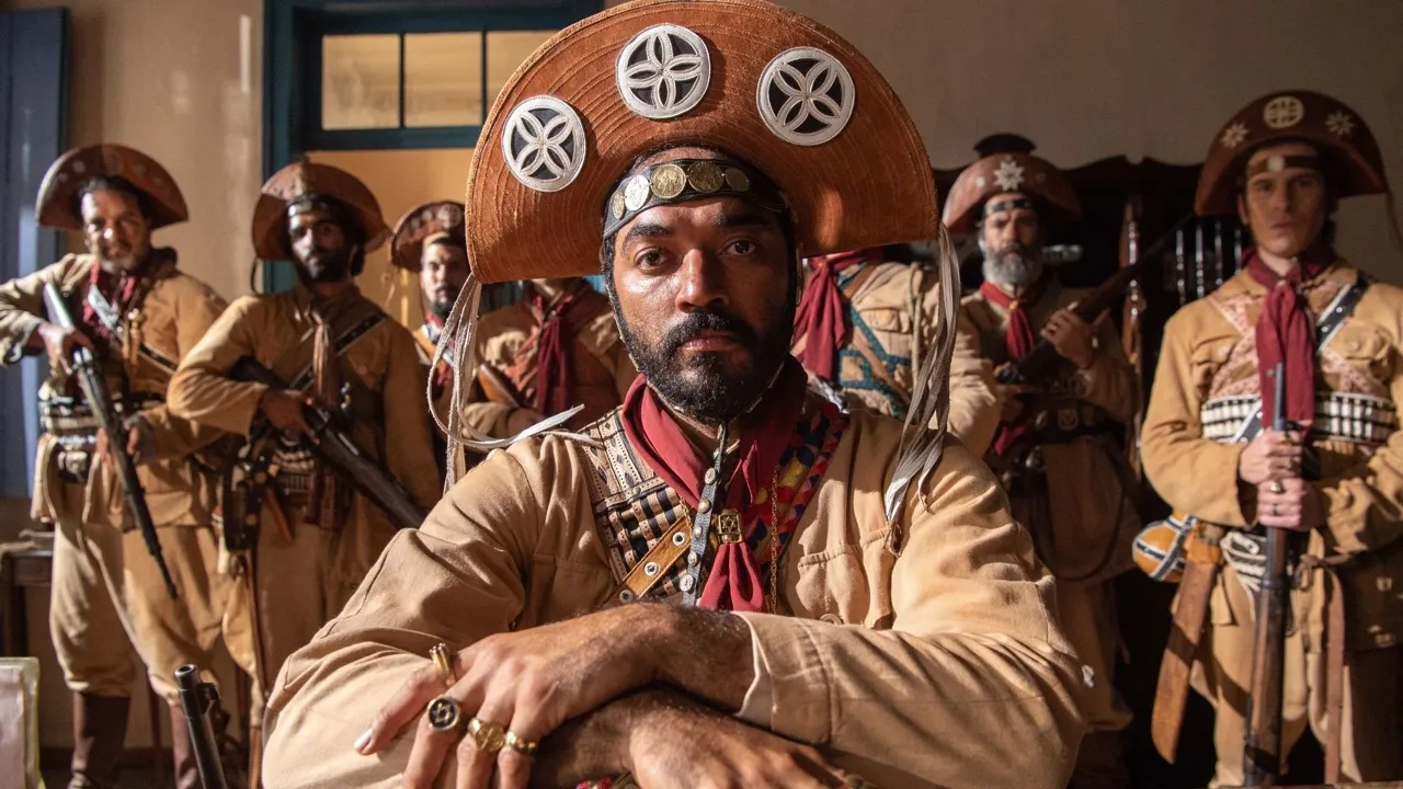 Cangaço raiz: Thomás Aquino é Josué, em Guerreiros do Sol. Foto: TV Globo/Estevam Avellar